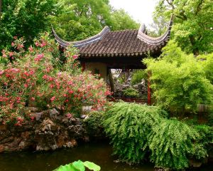 Chinesischer Garten mit Pavillion