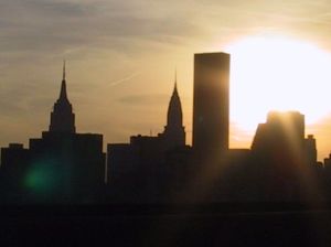 Skyline in den USA. New York? Boston? Miami?